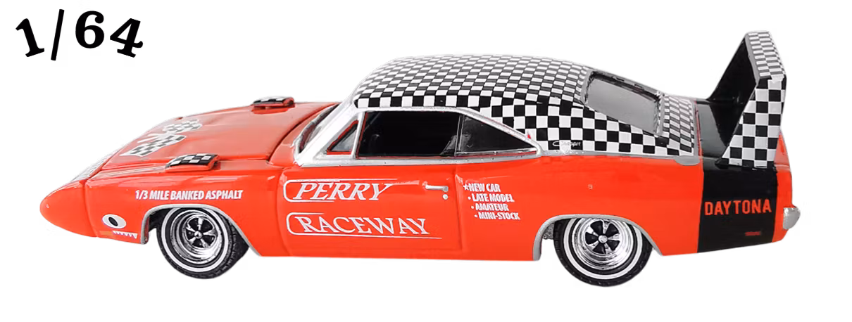 1969 Dodge Charger Daytona Röd Greenlight