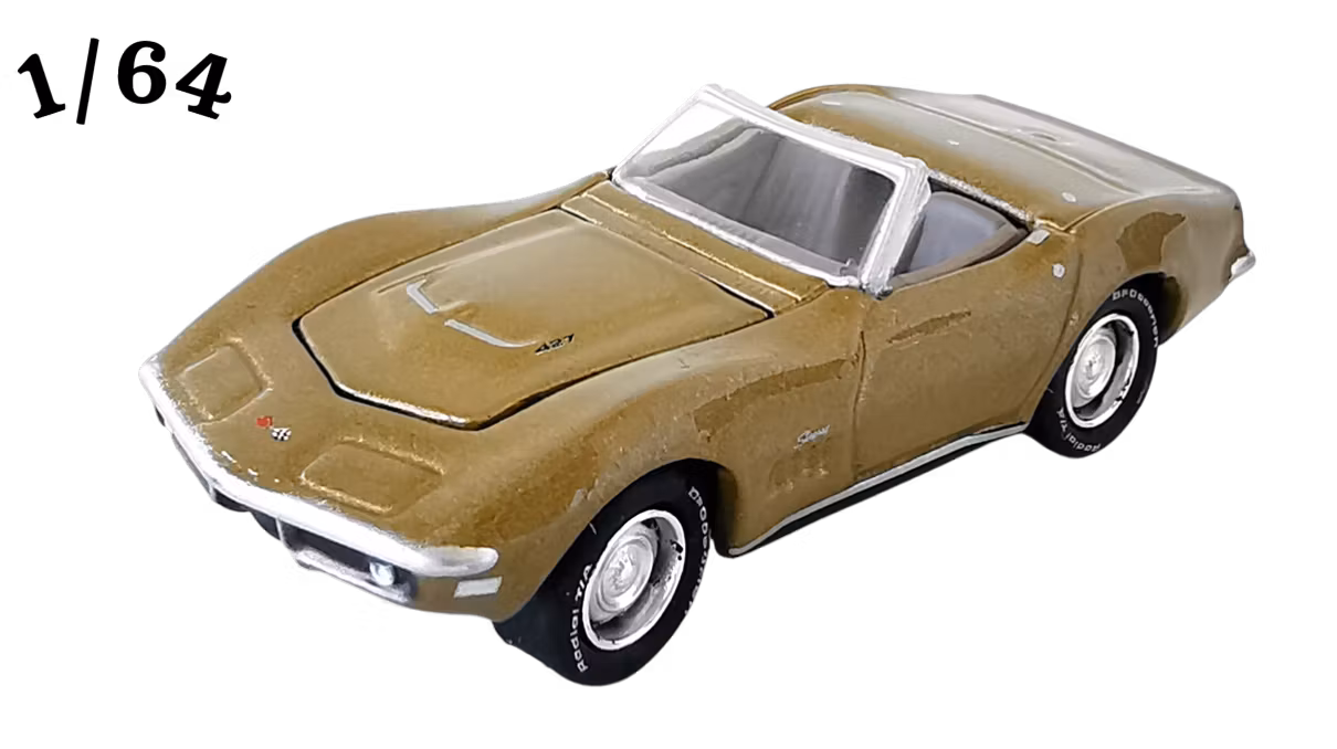 1969 Chevrolet Corvette ZL1 427 Convertible Riverside Gold Johnny Lightning