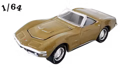 1969 Chevrolet Corvette ZL1 427 Convertible Riverside Gold Johnny Lightning