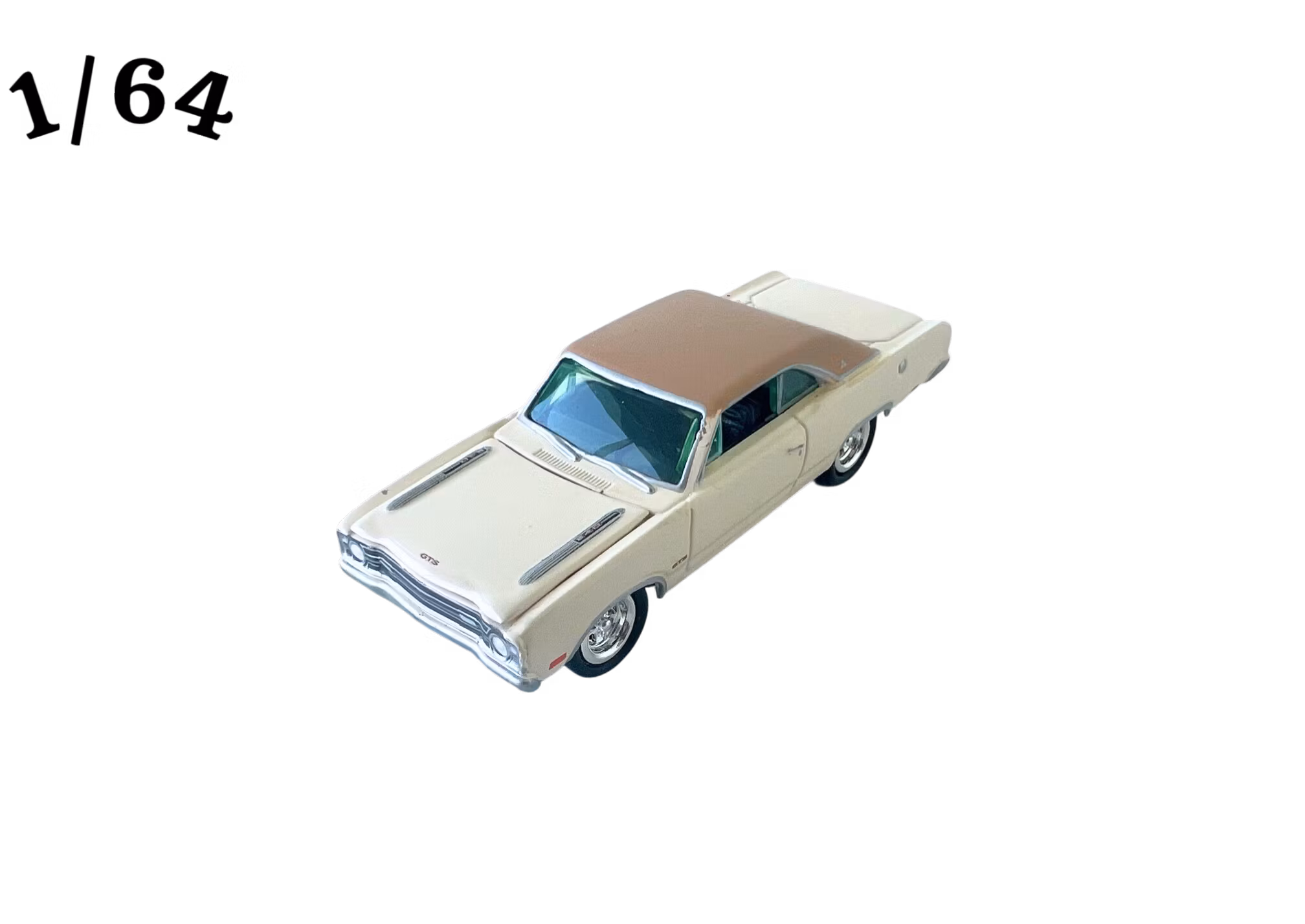 1969 Dodge Dart GTS 340 Cream Johnny Lightning