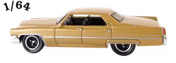 1969 Cadillac Sedan Deville Guld Matchbox