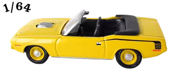 1970 Plymouth Barracuda 426 Hemi Convertible Citrongul Greenlight