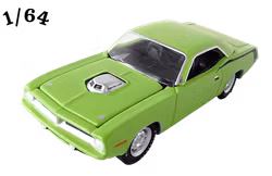 1970 Plymouth Barracuda Hemi Limegrön Greenlight