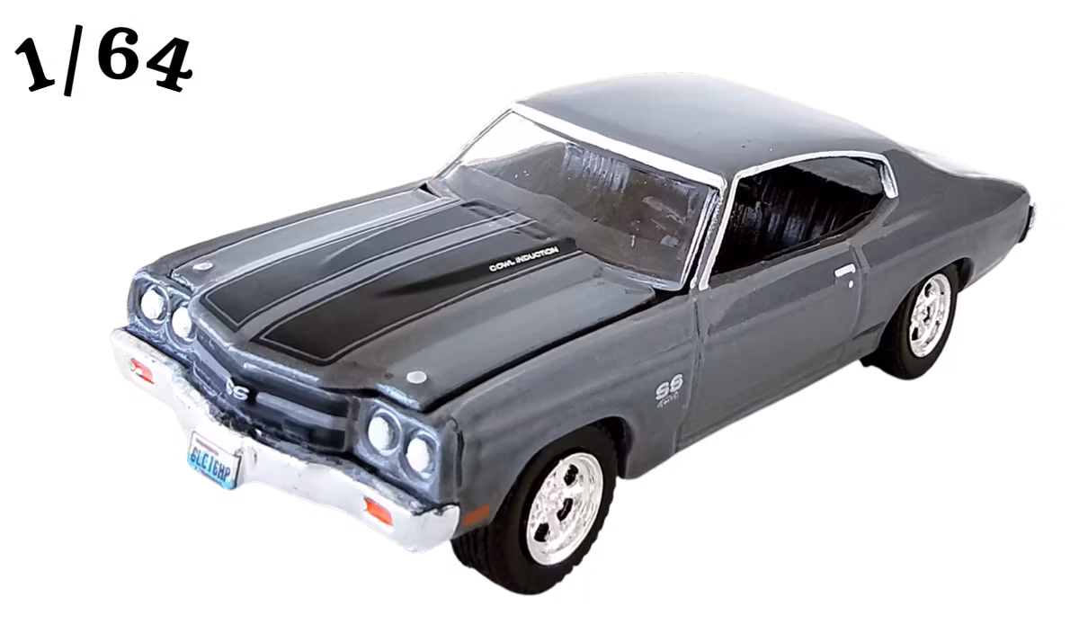 1970 Chevrolet Chevelle SS 454 Grå Once Upon A Time Greenlight