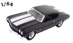 1970 Chevrolet Chevelle SS LS6 454 Svart Greenlight