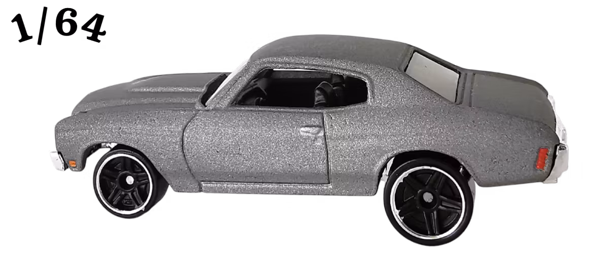 1970 Chevrolet Chevelle SS Mattgrå Fast & Furious Hot Wheels