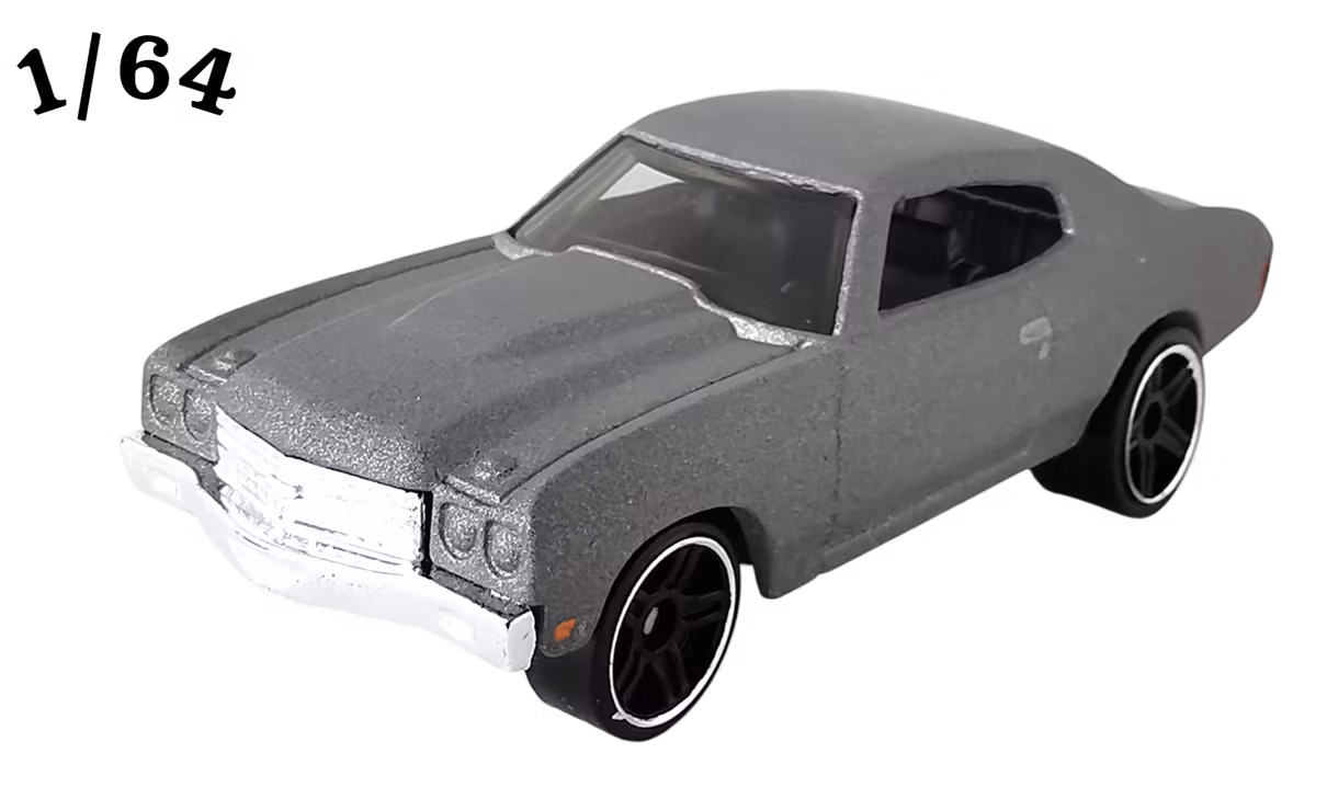1970 Chevrolet Chevelle SS Mattgrå Fast & Furious Hot Wheels