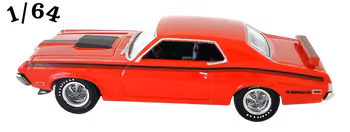 1970 Mercury Cougar Eliminator Röd Greenlight