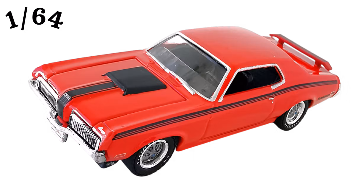 1970 Mercury Cougar Eliminator Röd Greenlight