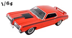 1970 Mercury Cougar Eliminator Röd Greenlight