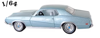 1970 Mercury Cougar Silverblå Greenlight