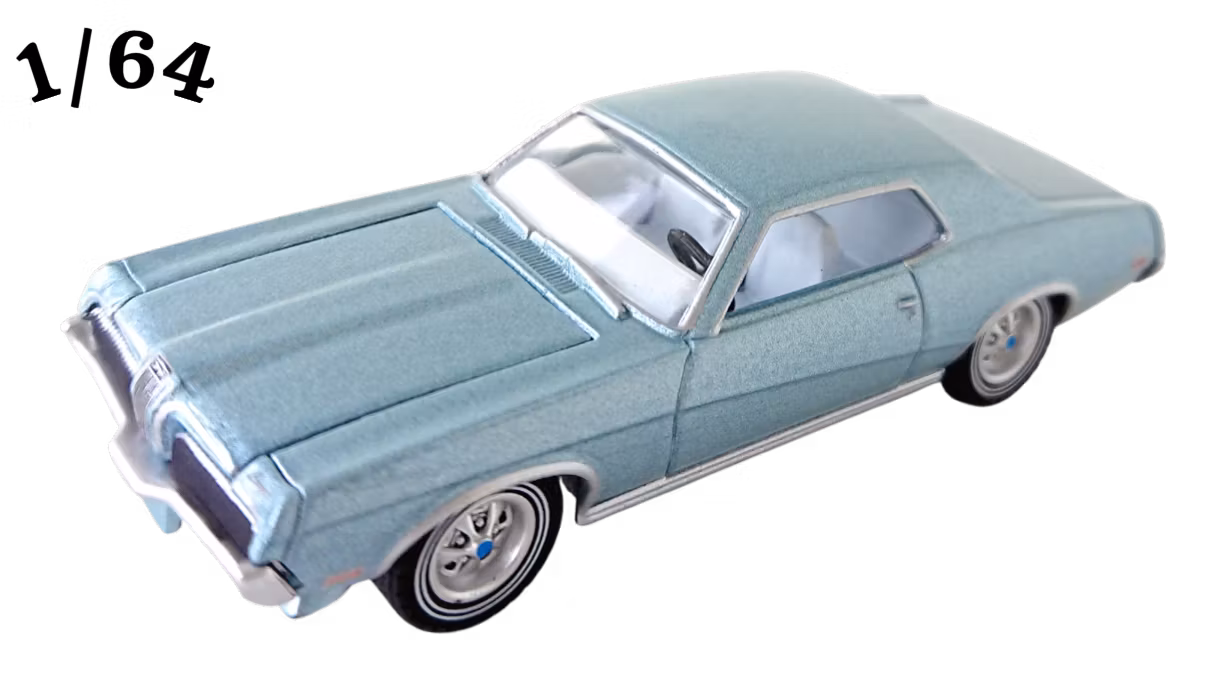 1970 Mercury Cougar Silverblå Greenlight