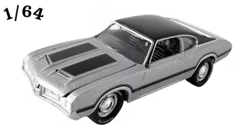 1970 Oldsmobile Cutlass W-31 Silver Johnny Lightning