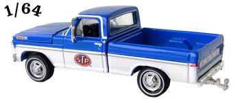 1970 Ford F-100 Blå & Vit STP Greenlight