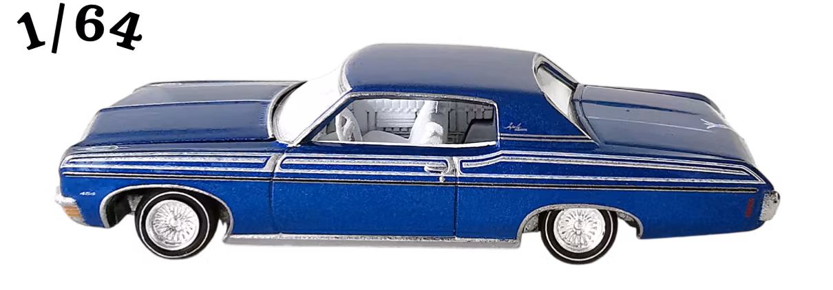 1970 Chevrolet Impala Sport Coupe 454 Custom Lowrider Mörkblå Auto World