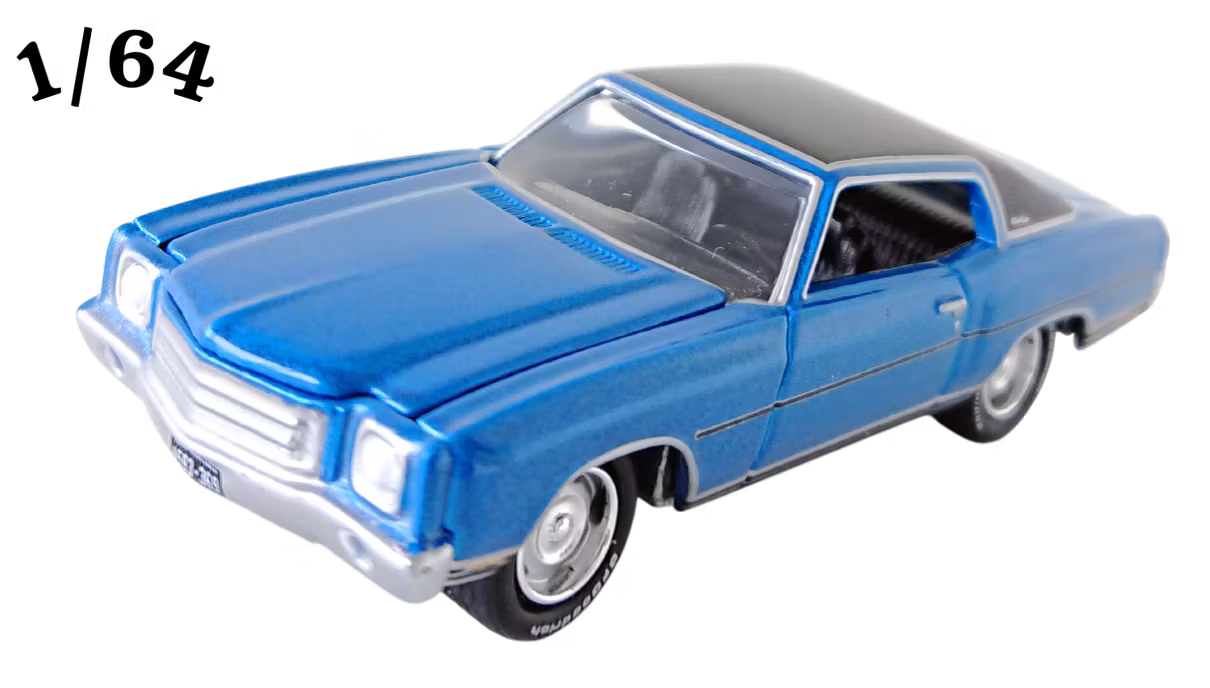 1970 Chevrolet Monte Carlo Mulsanne Blue Johnny Lightning