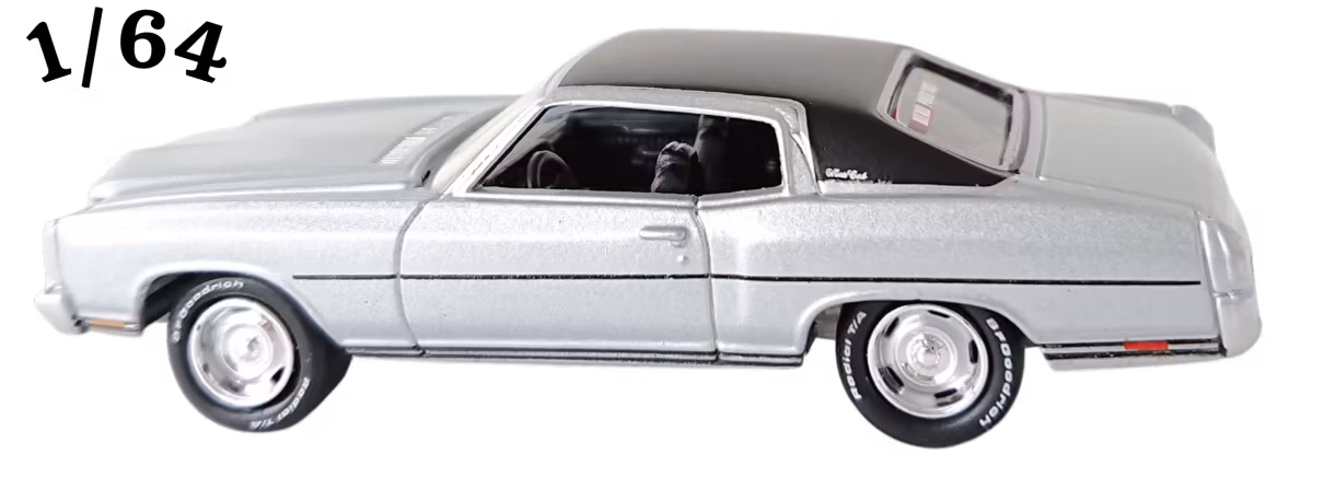 1970 Chevrolet Monte Carlo Silver Johnny Lightning