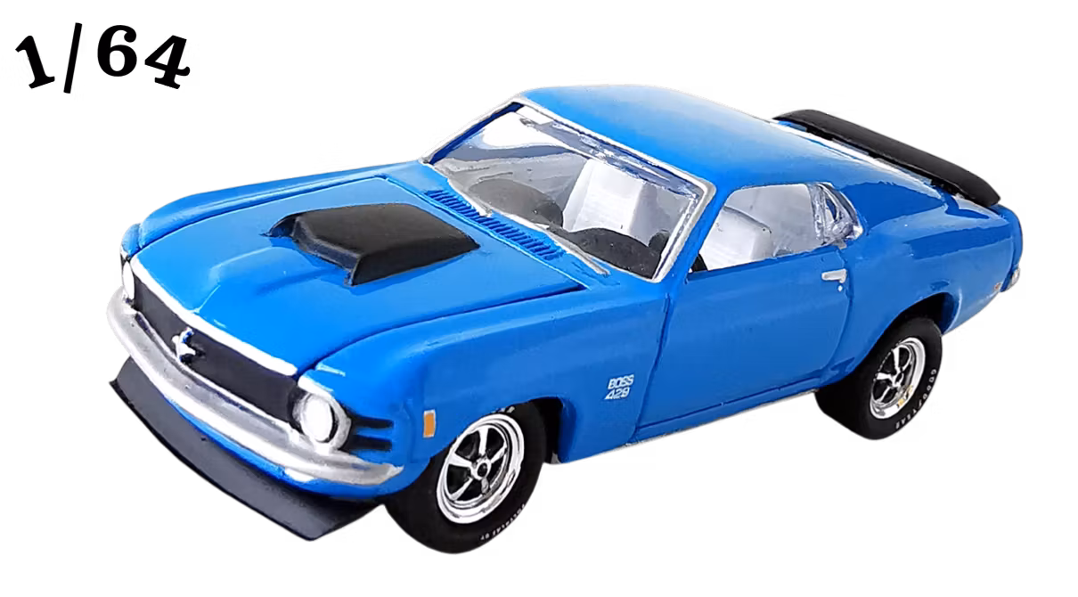 1970 Ford Mustang Boss 429 Blå Johnny Lightning