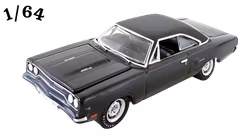 1970 Plymouth Road Runner 440 Svart Greenlight