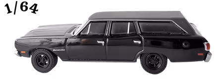 1970 Plymouth Satellite Station Wagon Svart Greenlight