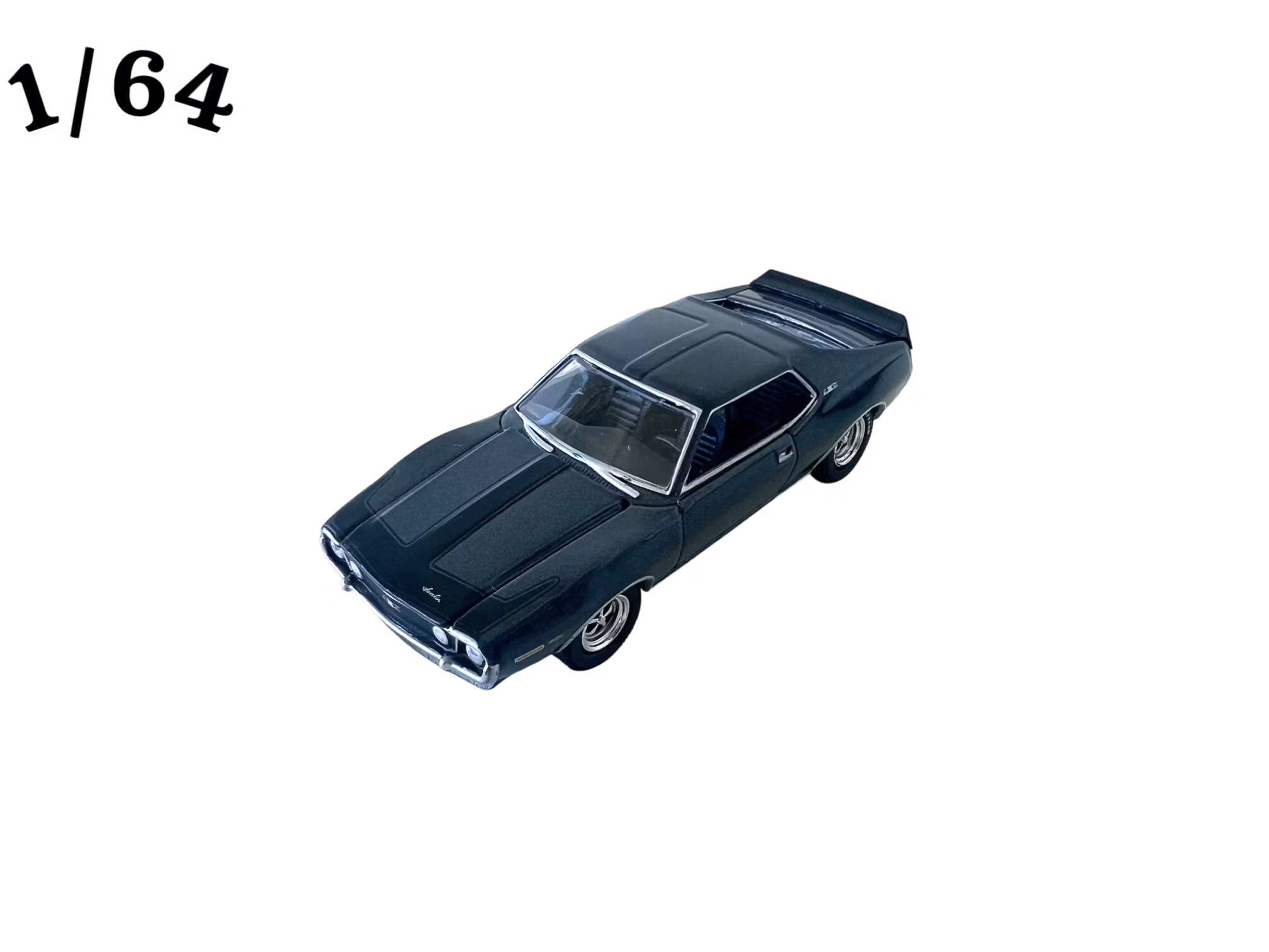 1971 AMC Javelin AMX Mörkgrå Metallic Greenlight