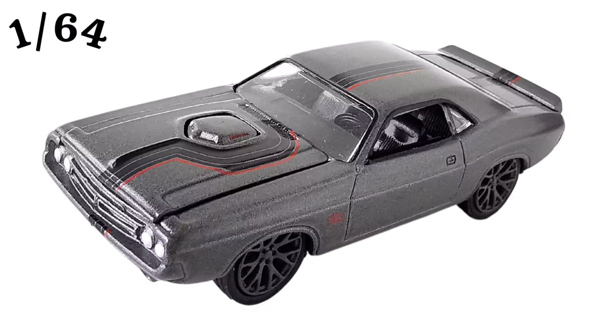 1971 Dodge Challenger 426 Matt Mörkgrå Greenlight