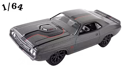 1971 Dodge Challenger 426 Matt Mörkgrå Greenlight
