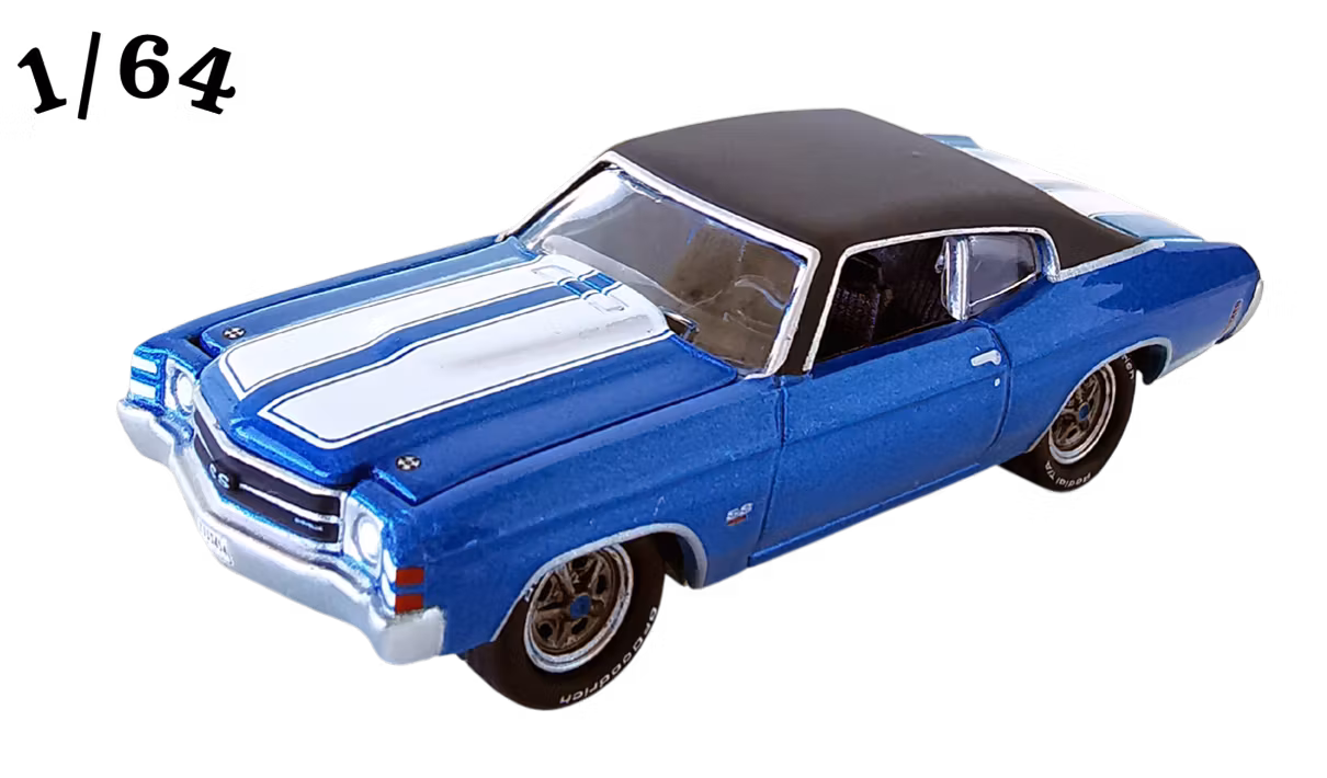 1971 Chevrolet Chevelle SS 454 Blå Johnny Lightning