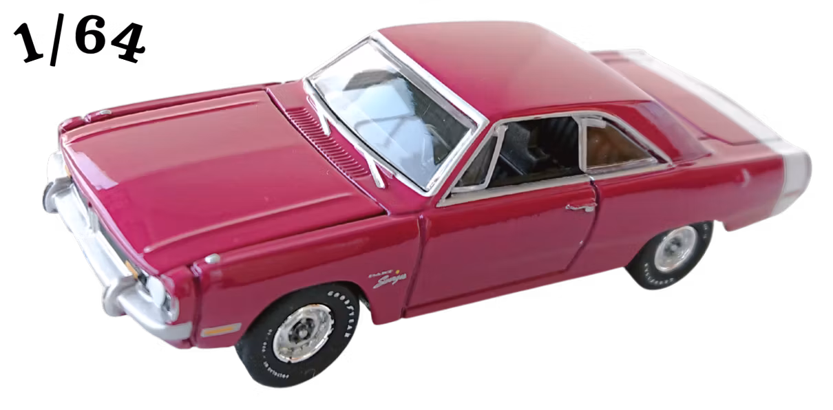 1971 Dodge Dart Swinger Mörk Cerise Auto World