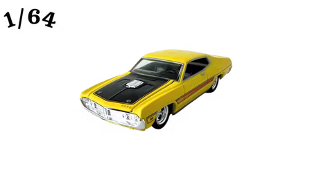 1971 Ford Torino Gul Hot Wheels