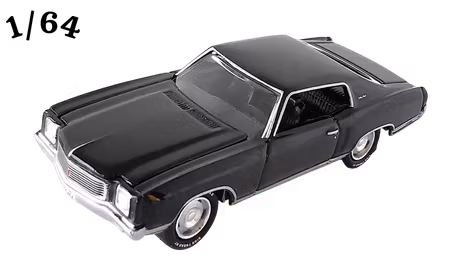 1971 Chevrolet Monte Carlo SS Svart Johnny Lightning