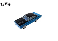 1971 Plymouth Valiant Duster 340 Ljusblå Svart Johnny Lightning