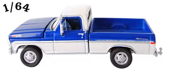 1972 Ford F-100 Mörkblå Vit ''Charlies Angels'' Greenlight