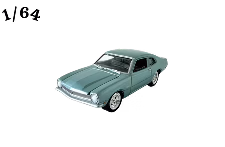 1972 Ford Maverick Silverblå Johnny Lightning