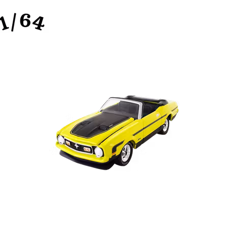 1972 Ford Mustang Convertible Neongul Johnny Lightning