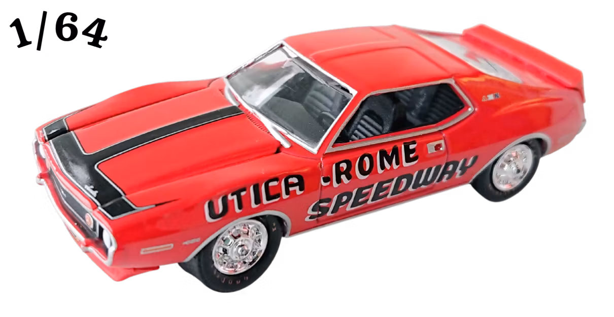 1972 AMC Javelin Amx Pace Car Cinnoberröd Greenlight