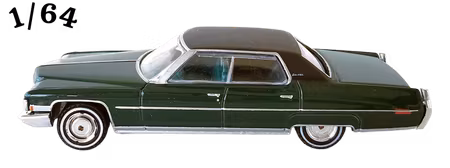 1972 Cadillac Sedan Deville Metflake Mörkgrön Greenlight