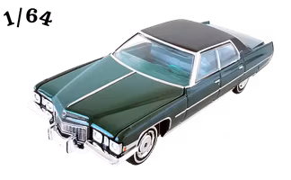 1972 Cadillac Sedan Deville Metflake Mörkgrön Greenlight