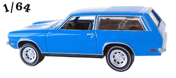 1972 Chevrolet Vega Wagon Blå Johnny Lightning