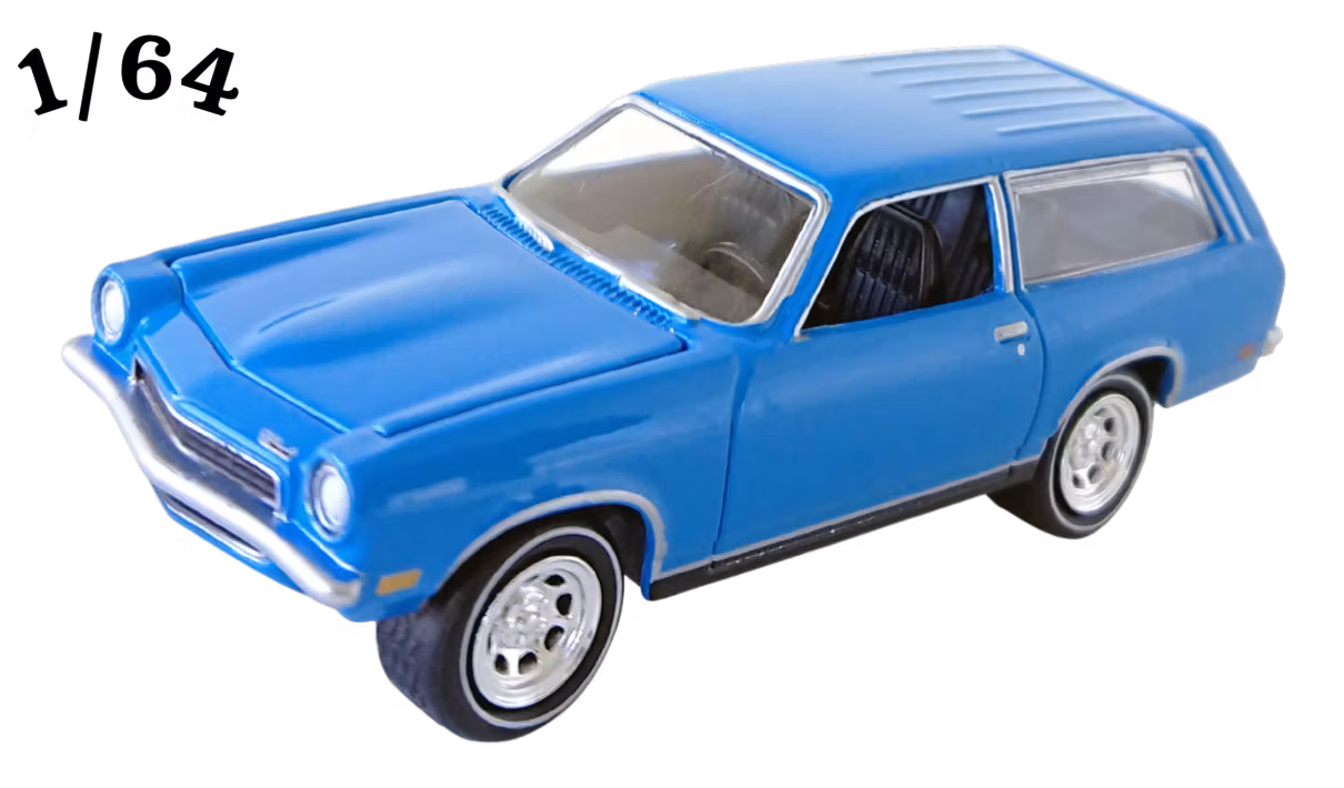 1972 Chevrolet Vega Wagon Blå Johnny Lightning