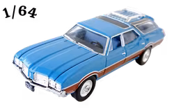 1972 Oldsmobile Vista Cruiser Metflake Blå Greenlight