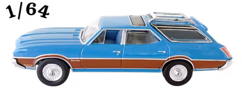 1972 Oldsmobile Vista Cruiser Metflake Blå Greenlight