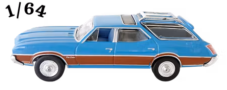 1972 Oldsmobile Vista Cruiser Metflake Blå Greenlight