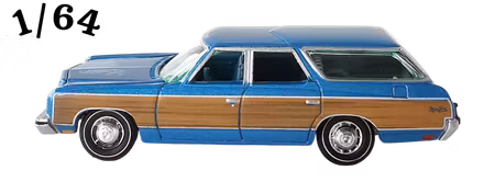 1973 Chevrolet Caprice Estate Blå Poly Johnny Lightning