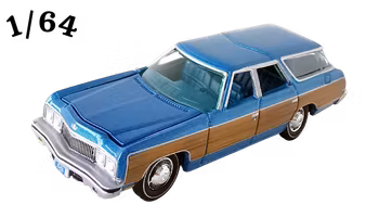 1973 Chevrolet Caprice Estate Blå Poly Johnny Lightning