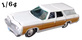 1973 Chevrolet Caprice Estate Vit Poly Johnny Lightning