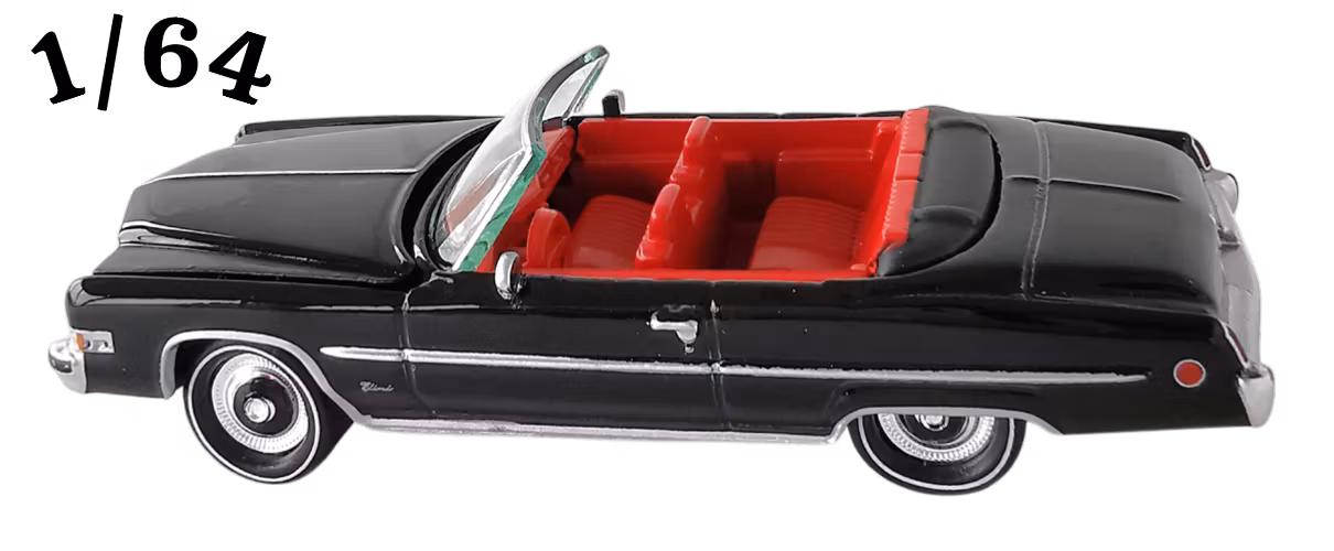 1973 Cadillac Eldorado Convertible Svart Johnny Lightning