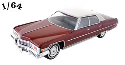 1973 Cadillac Sedan Deville Vinröd ''Rocky'' Greenlight