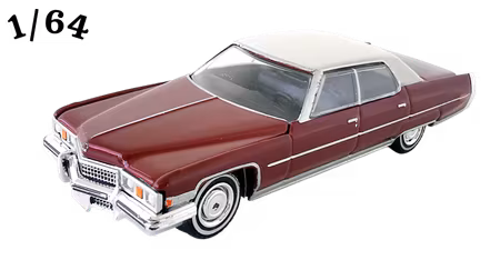 1973 Cadillac Sedan Deville Vinröd ''Rocky'' Greenlight