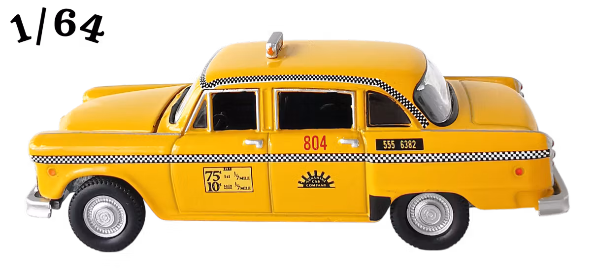 1974 Checker Taxi Gul Nr 804 Sunshine Cab Greenlight